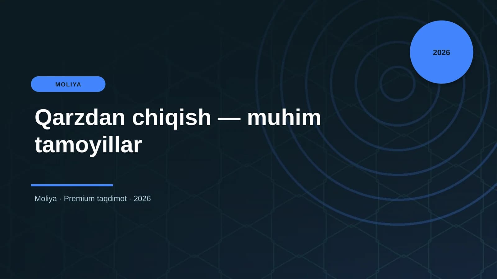 Qarzdan chiqish — muhim tamoyillar