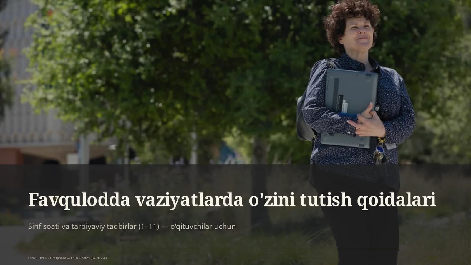 Favqulodda vaziyatlarda o'zini tutish qoidalari