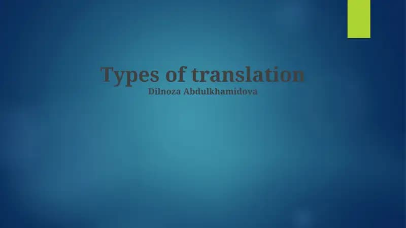 Direct Translation