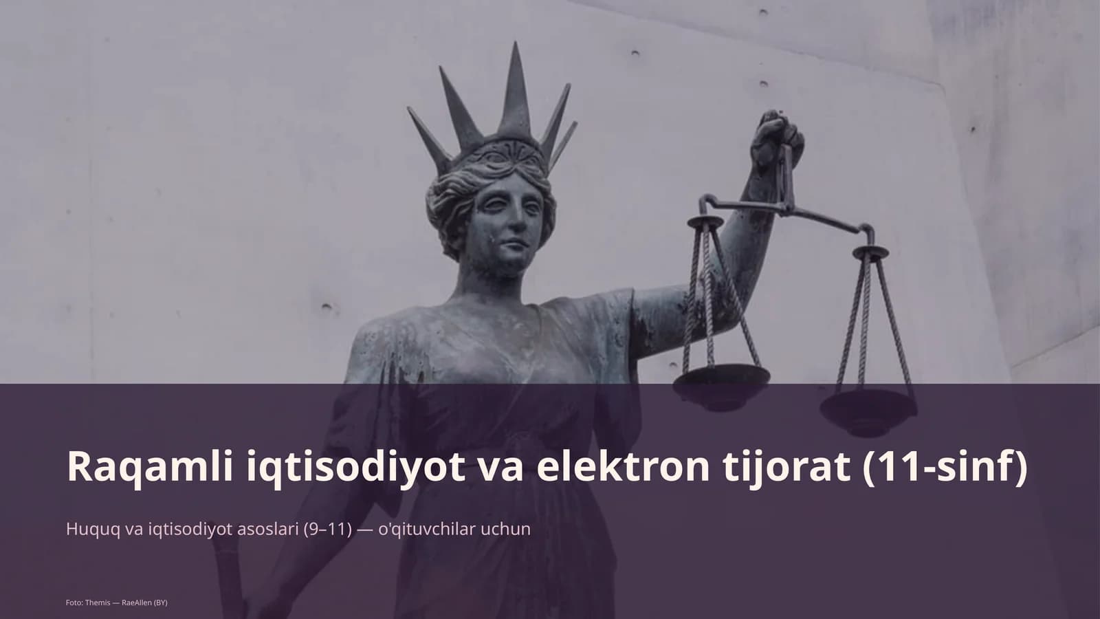 Huquq va iqtisodiyot asoslari (9-11 o'qituvchilar uchun)