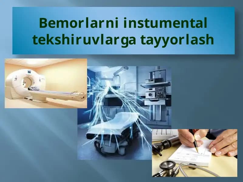 Instrumental tekshirish usullari