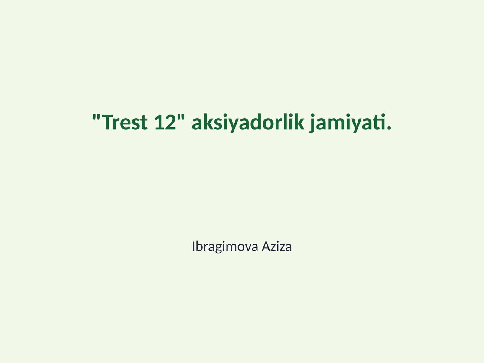 "Trest 12" aksiyadorlik jamiyati