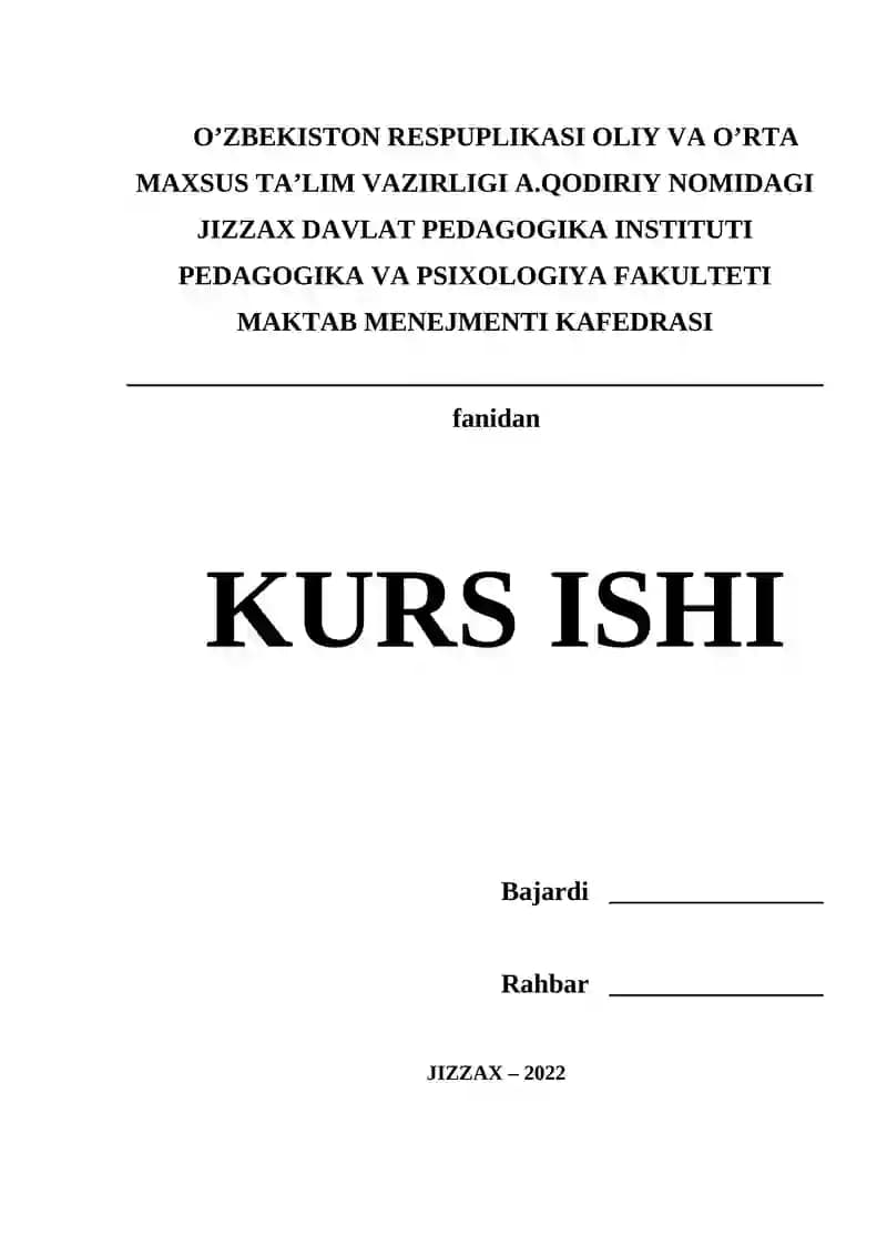 Qo’shimcha ta’lim faoliyatini ichki baholash mezonlari va ko’rsatkichlari