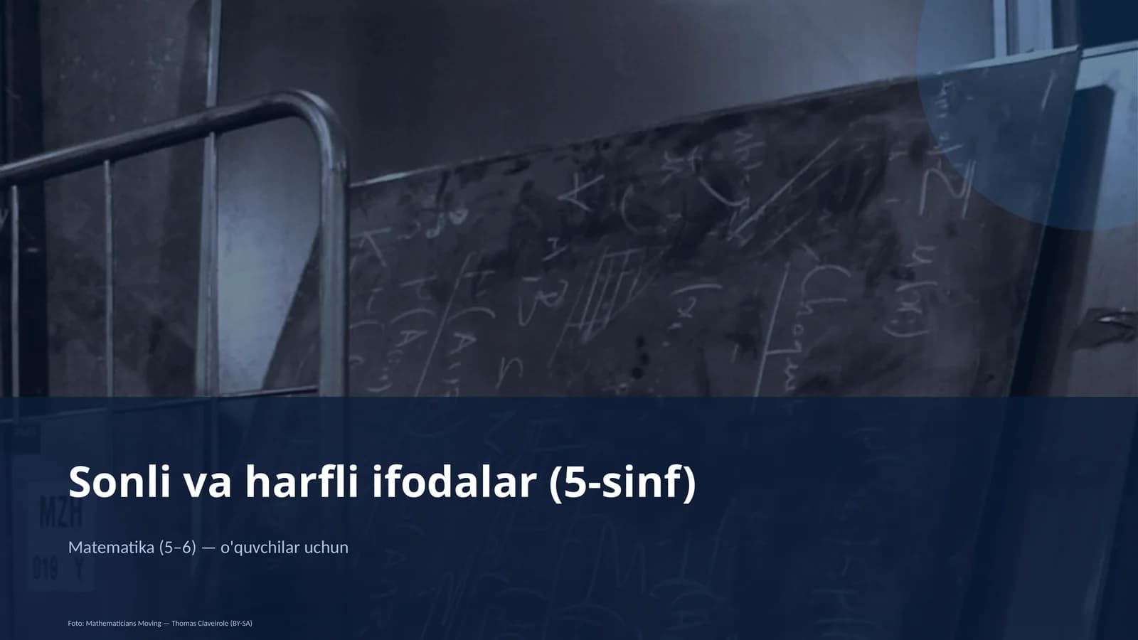 Sonli va harfli ifodalar (5-sinf)