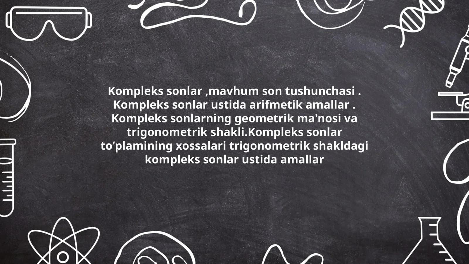 Kompleks sonlar