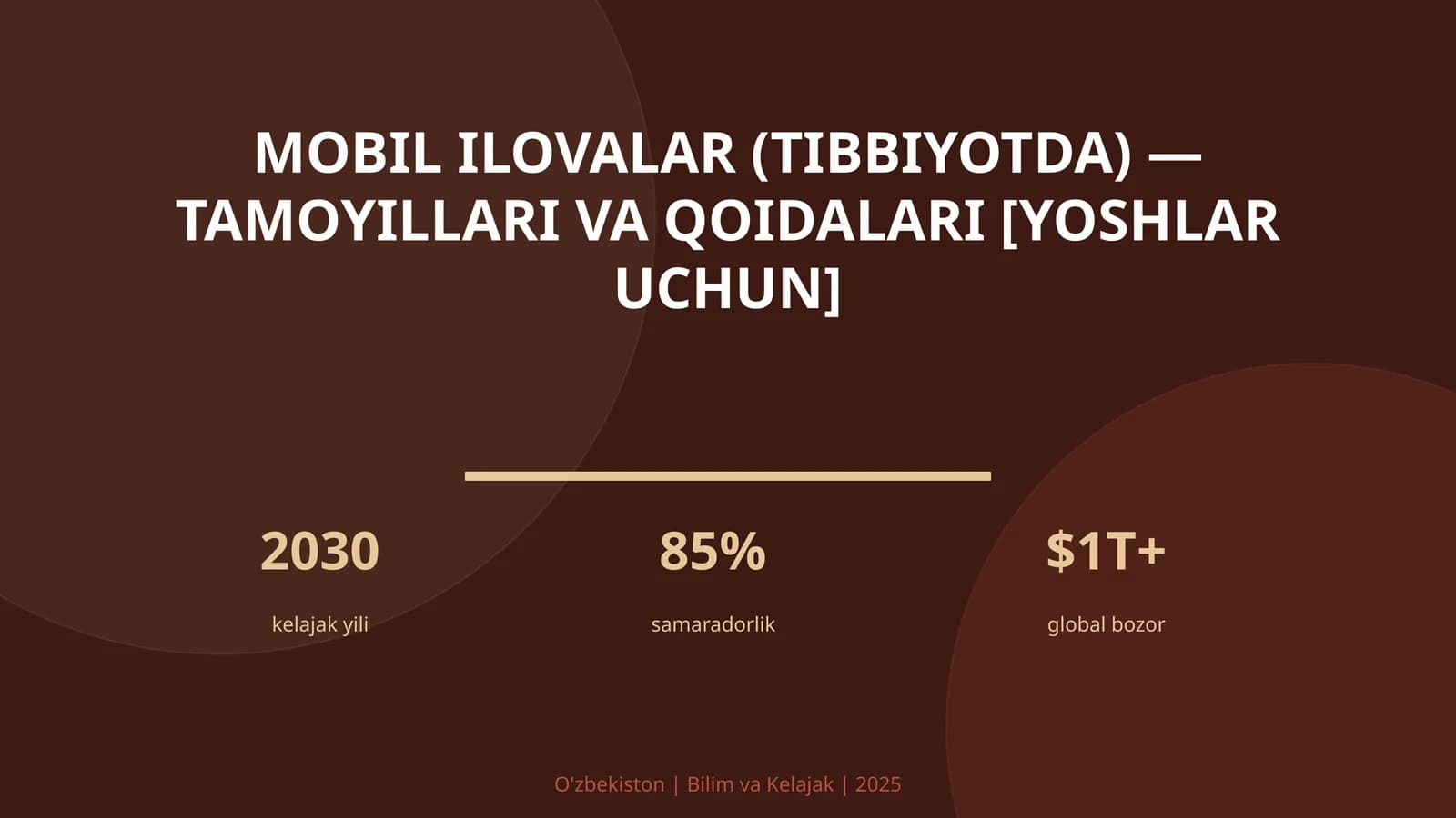 Mobil ilovalar (tibbiyotda) — tamoyillari va qoidalari [yoshlar uchun]