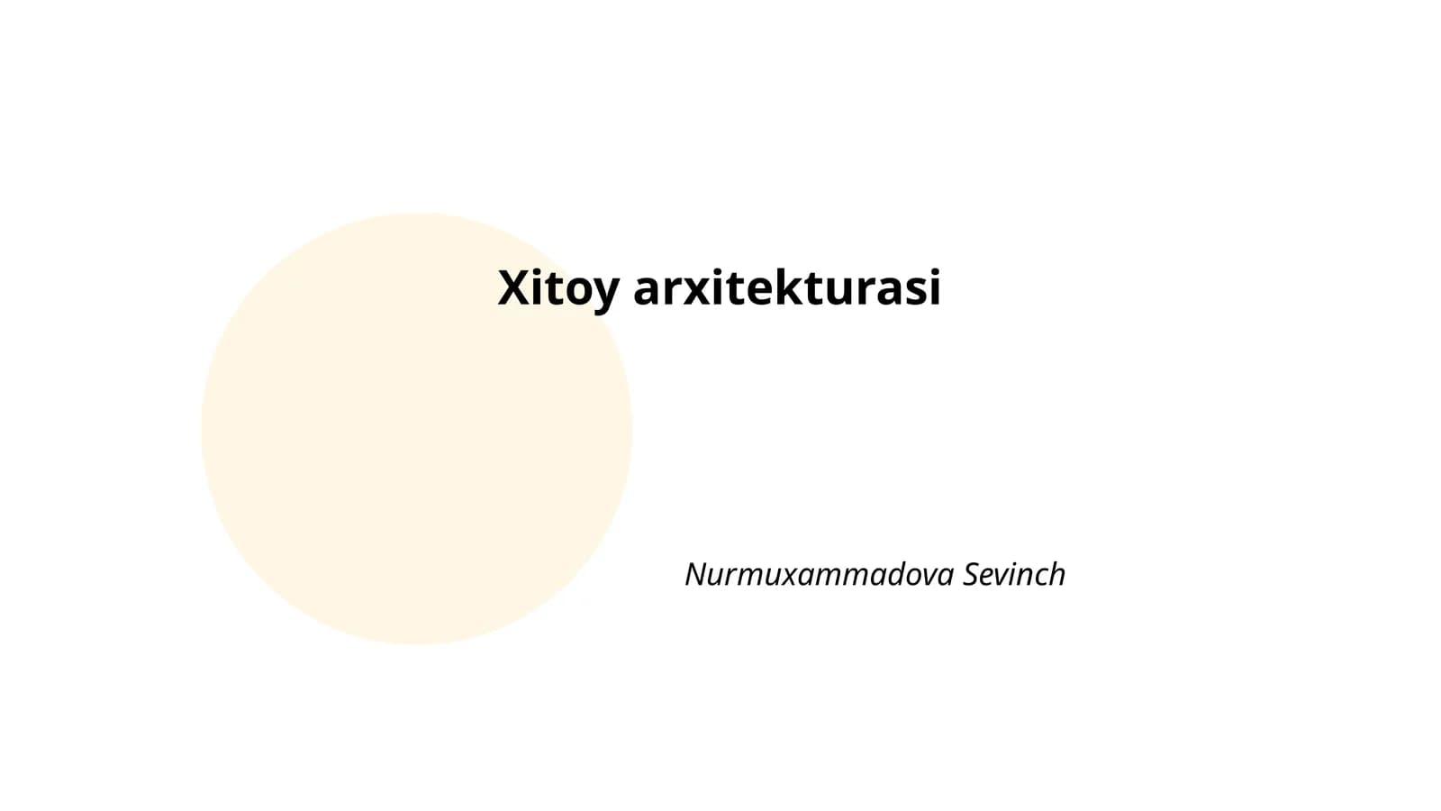 Xitoy arxitekturasi