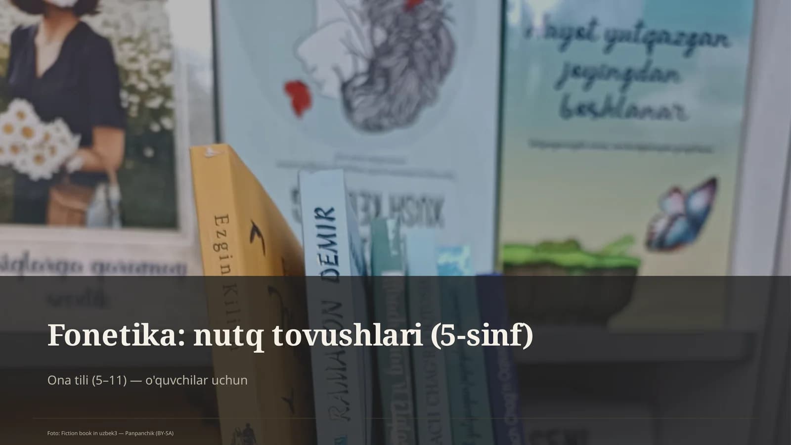 Fonetika: nutq tovushlari (5-sinf)