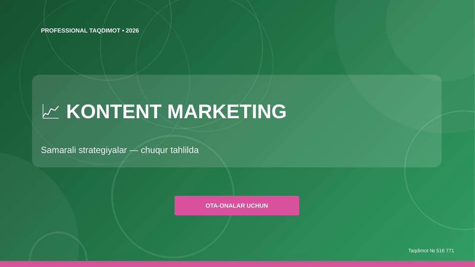 Kontent marketing: samarali strategiyalar (chuqur tahlilda)