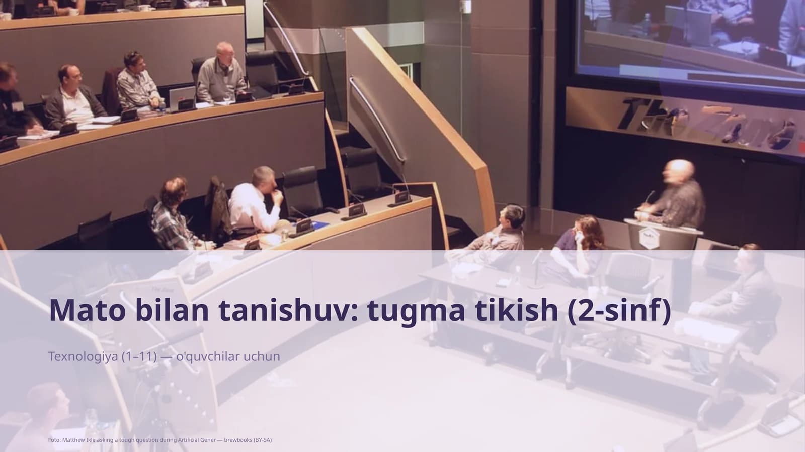 Mato bilan tanishuv: tugma tikish (2-sinf)