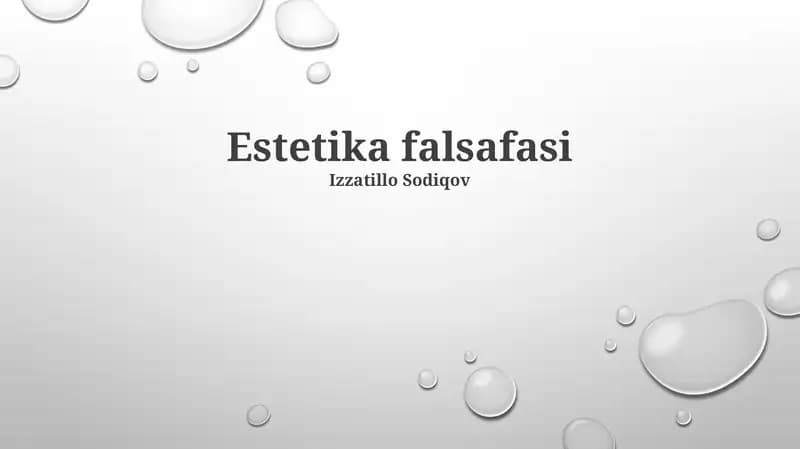 Estetika falsafasi