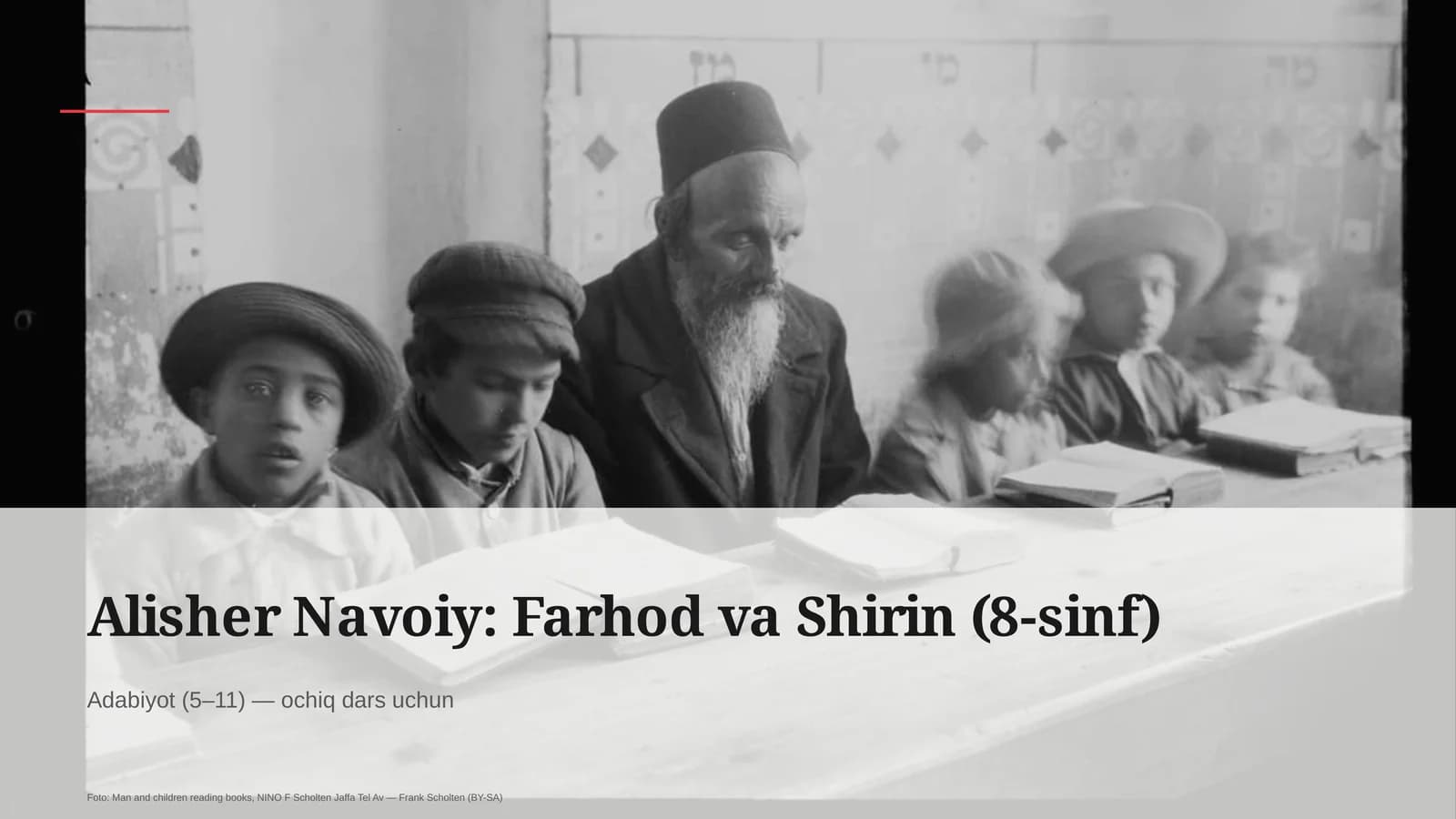Alisher Navoiy: Farhod va Shirin (8-sinf)