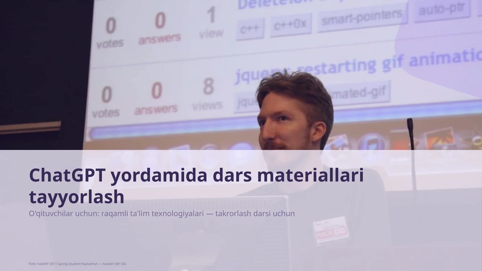 Dars materiallari tayyorlash