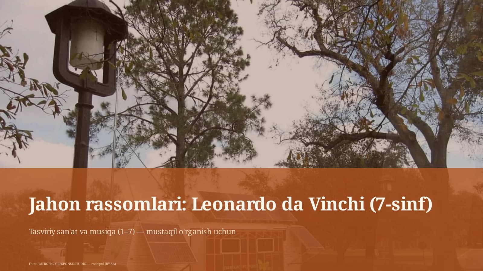 Jahon rassomlari: Leonardo da Vinchi (7-sinf)