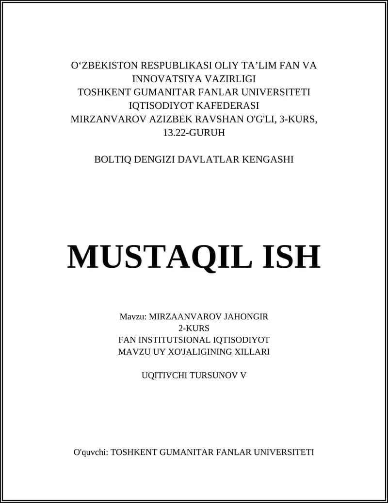 UY XO'JALIGINING XILLARI