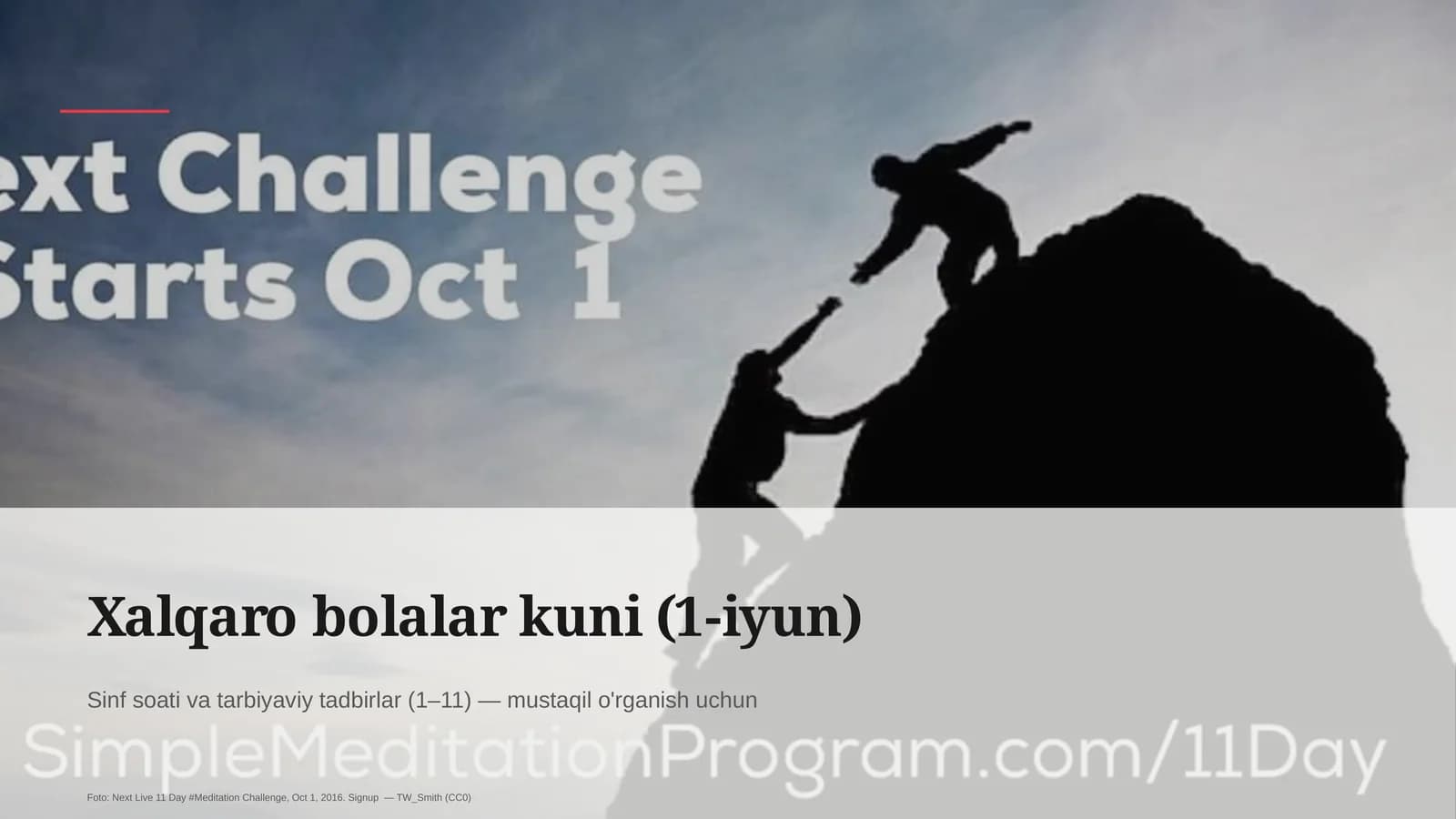 Xalqaro bolalar kuni (1-iyun)