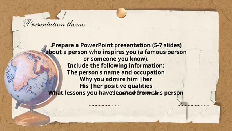 Yoʻldasheva Shaxnoza Presentation