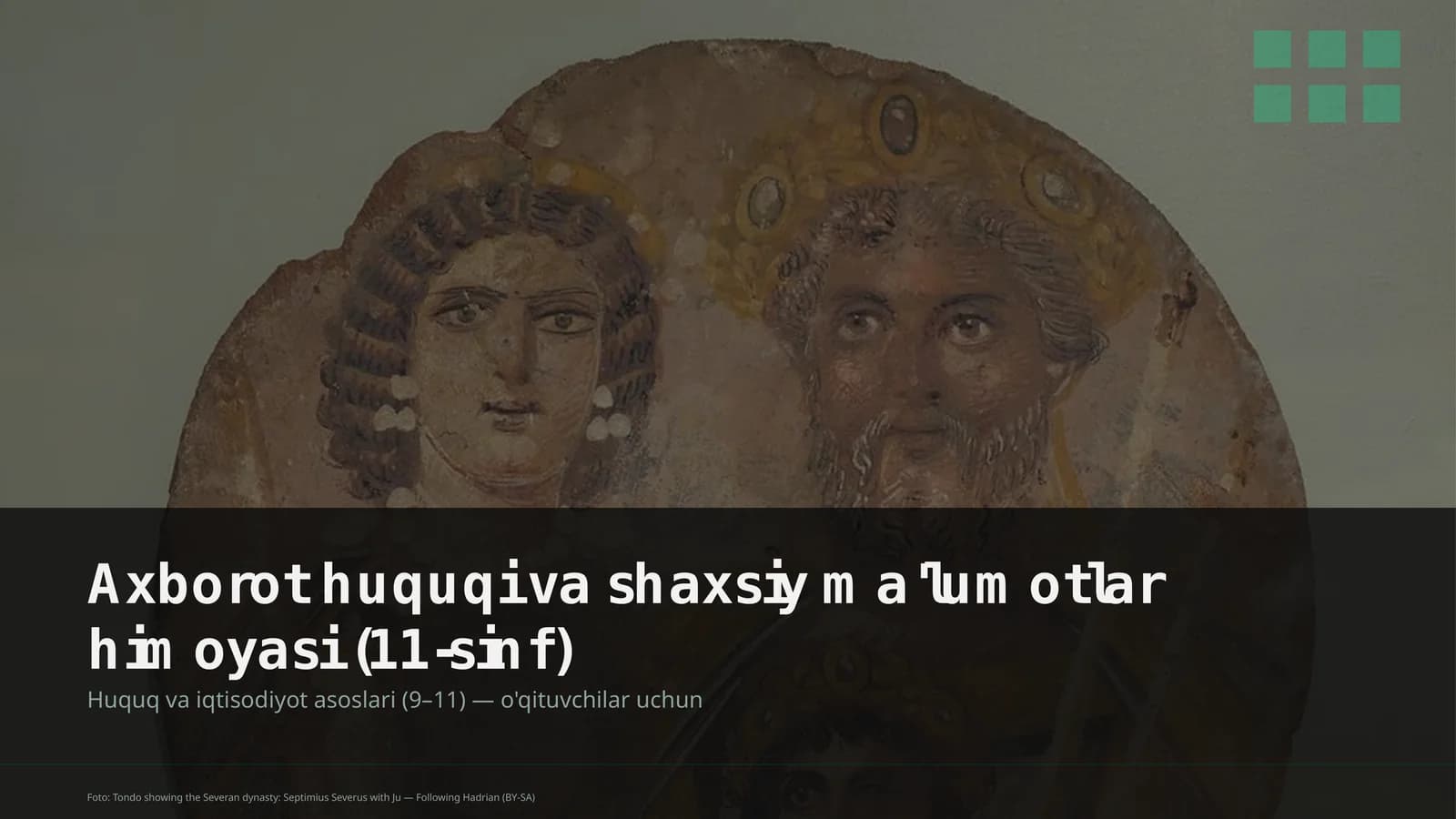 Axborot huquqi va shaxsiy ma'lumotlar himoyasi (11-sinf)