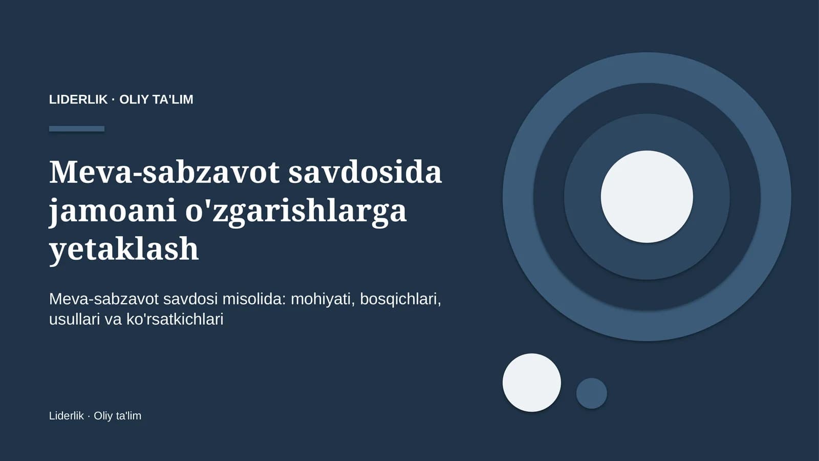 meva sabzavot savdosida jamoani o'zgarishlarga yetaklash 3766