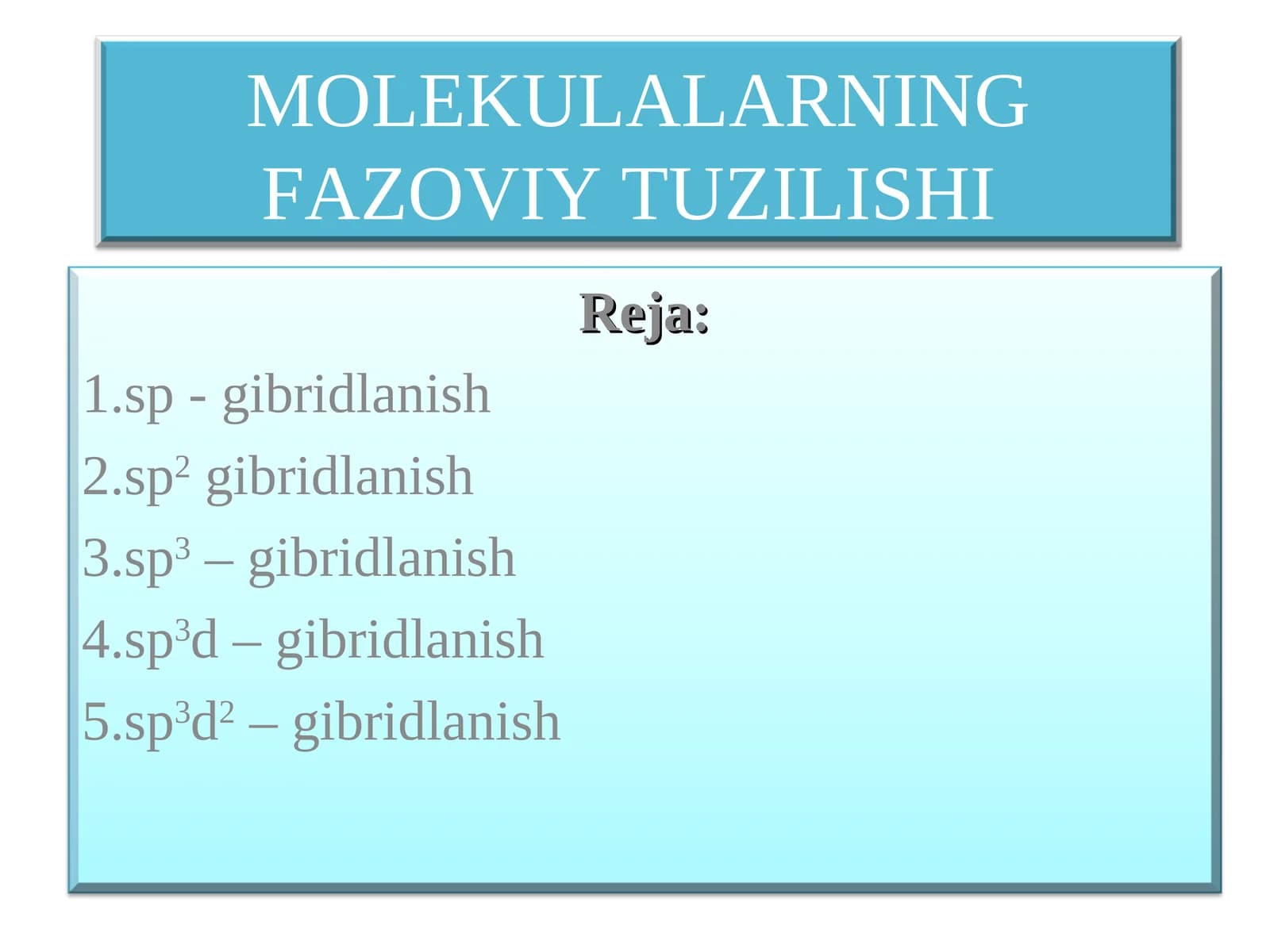 MOLEKULALARNING FAZOVIY TUZILISHI