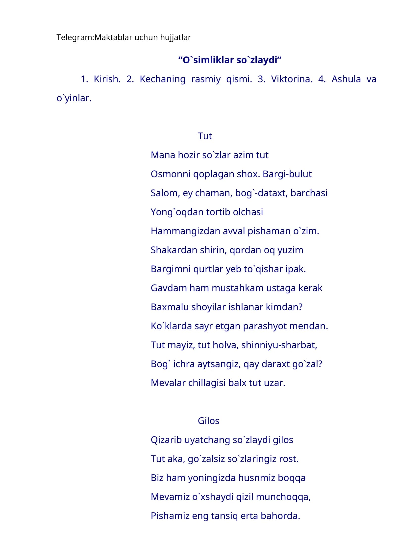 O'simliklar so'zlaydi