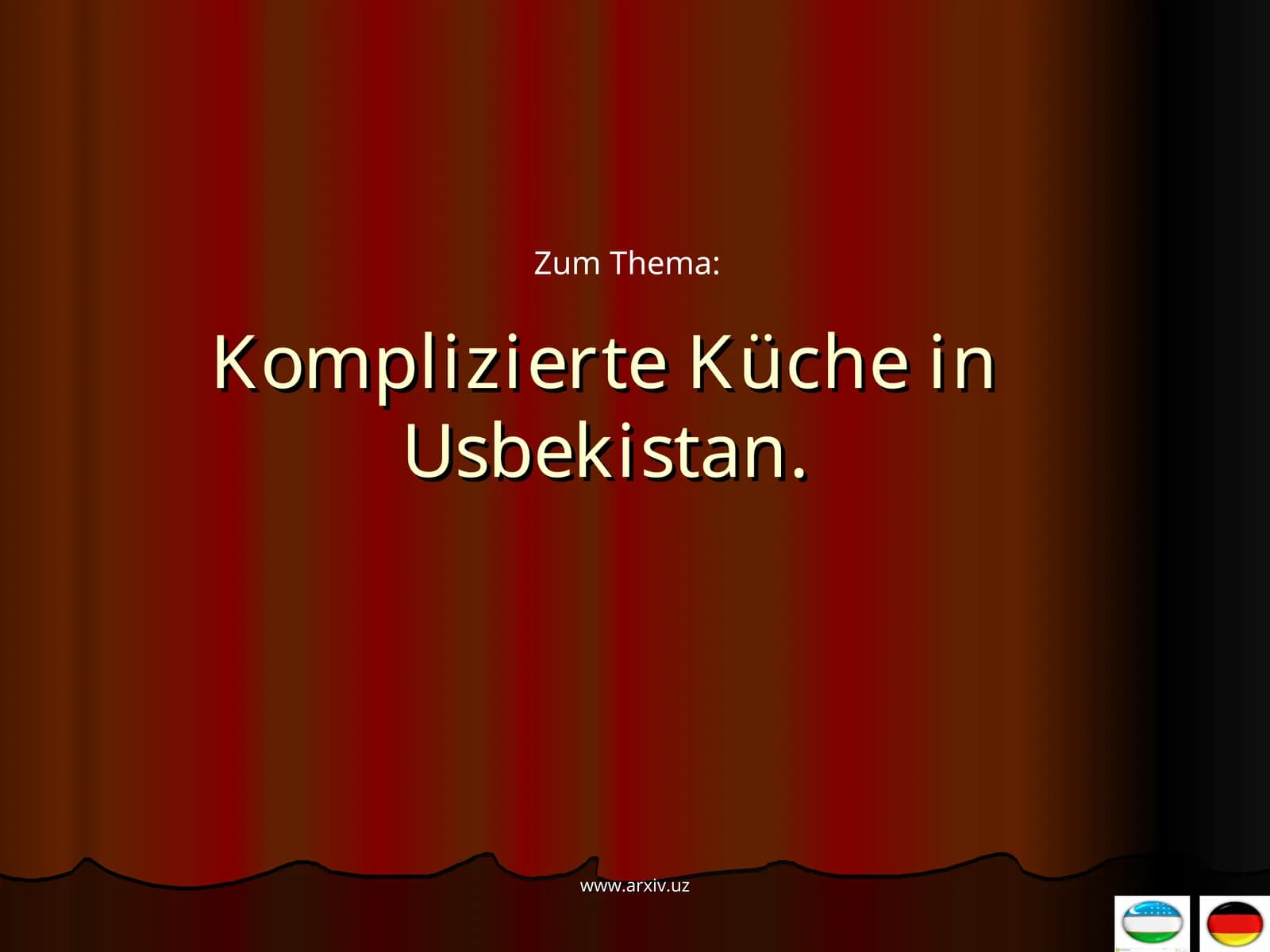 Komplizierte Küche in Usbekistan