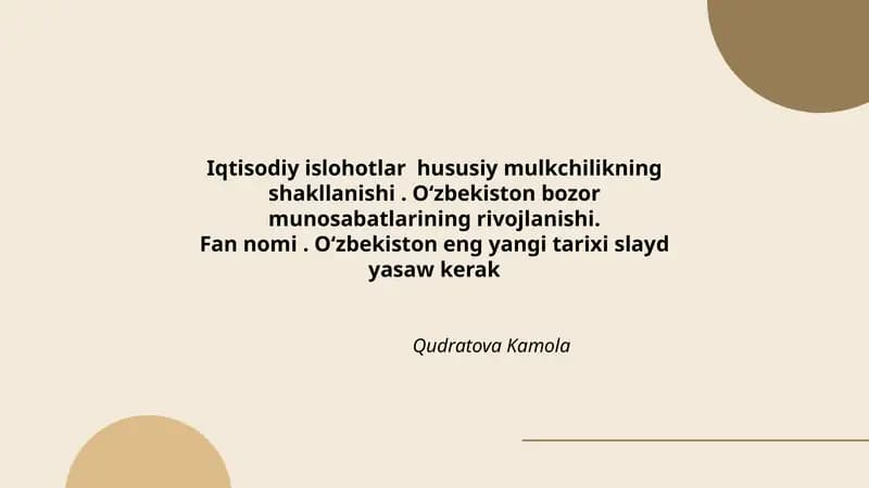 Oʻzbekiston eng yangi tarixi