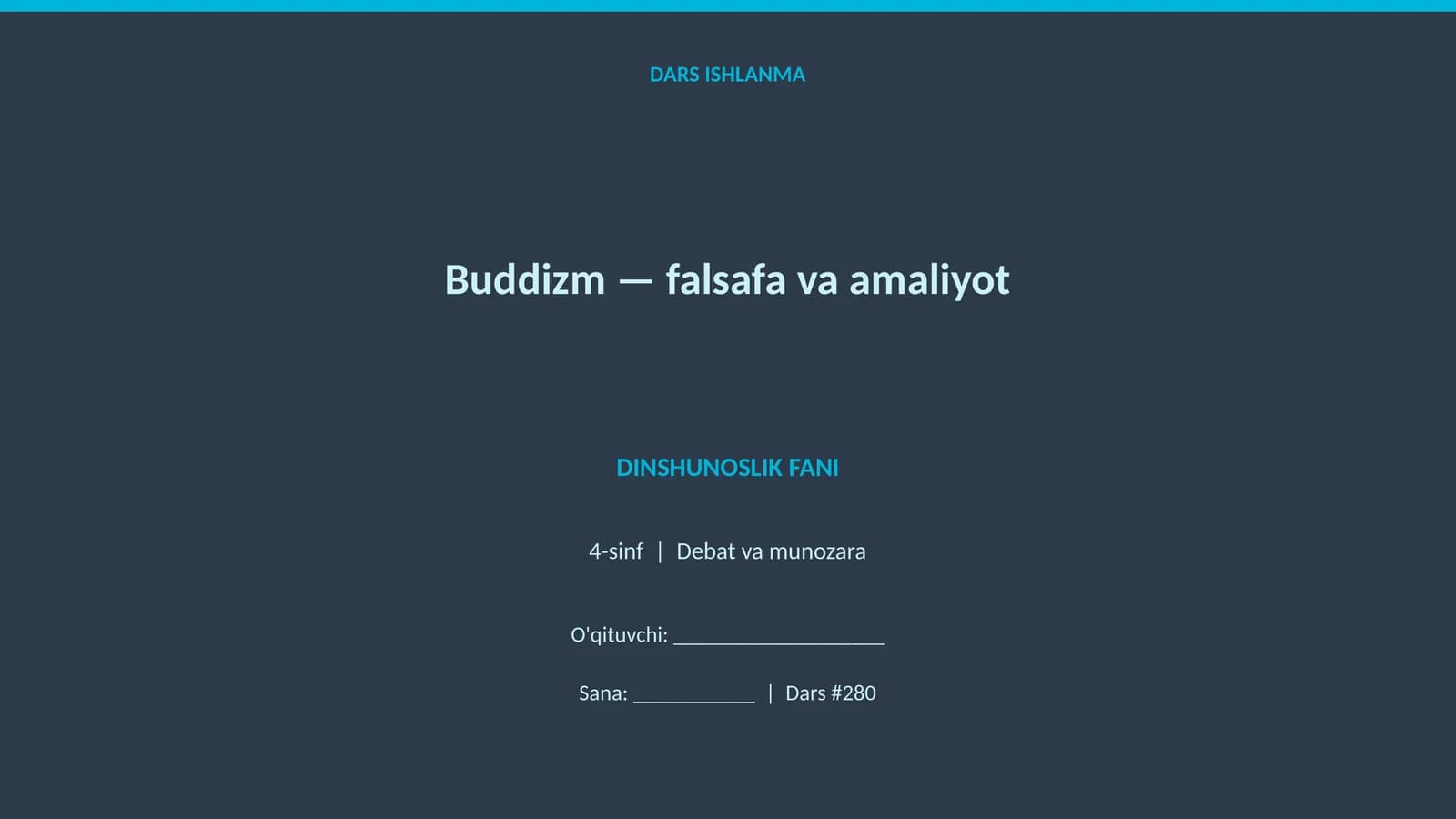 Buddizm — falsafa va amaliyot