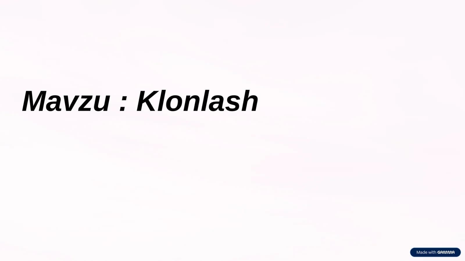 Klonlashtirish