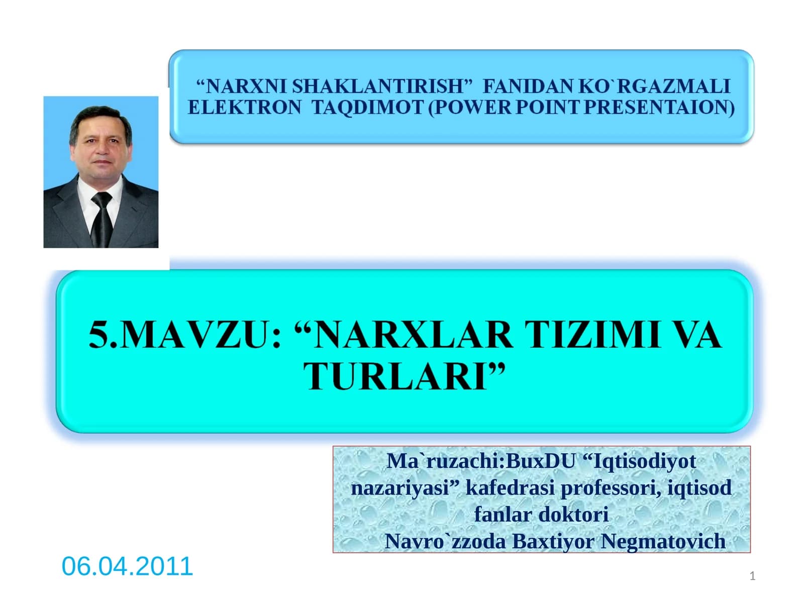 NARXLAR TIZIMI