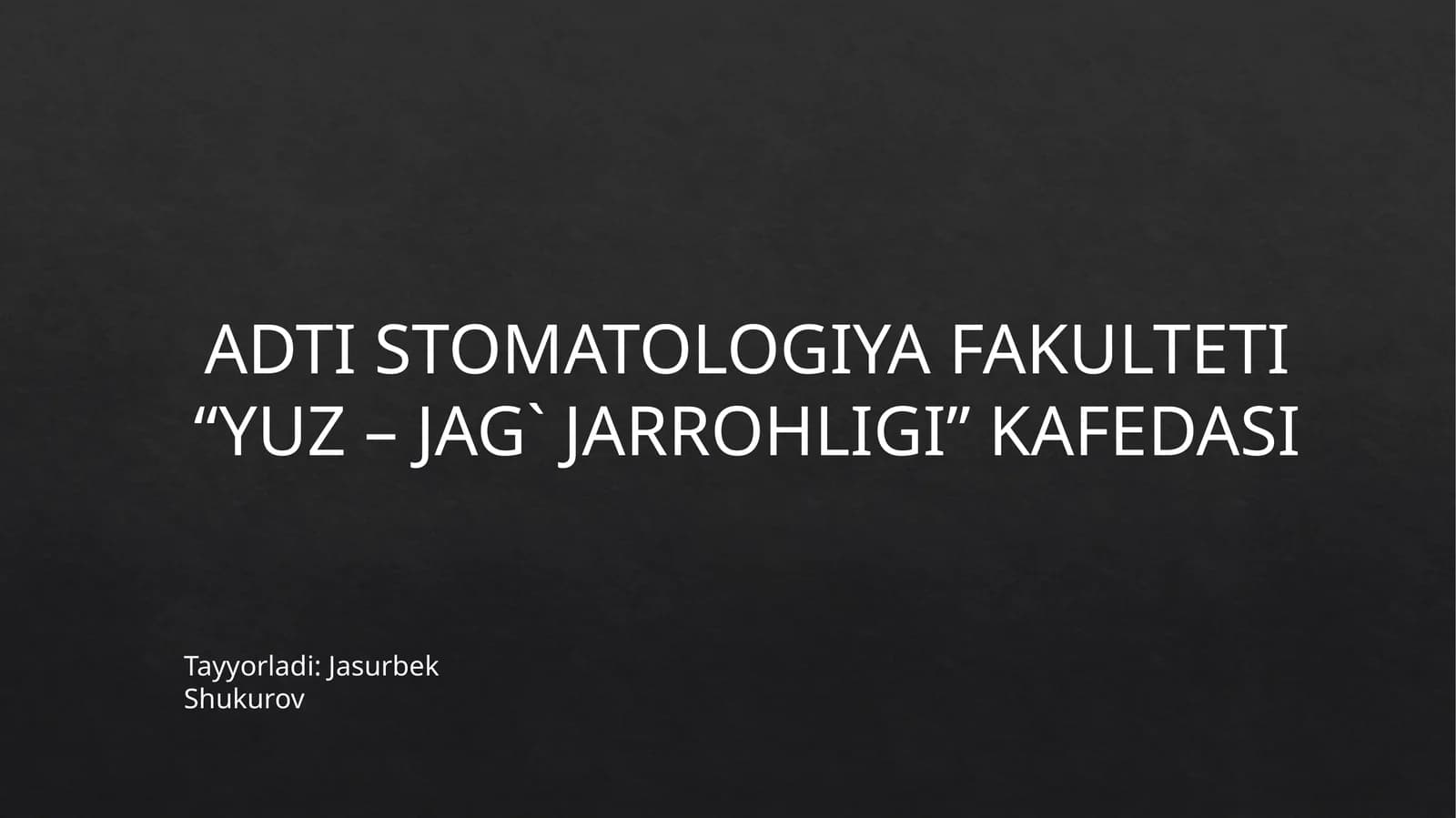 Yuqori jag‘ o‘tkir osteomieliti atrofidagi rivojlangan abssess va flegmonlar