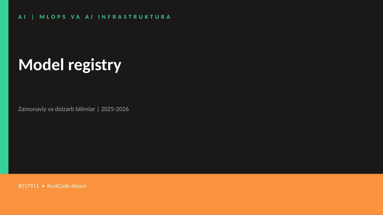 MLOPS VA AI INFRASTRUKTURA