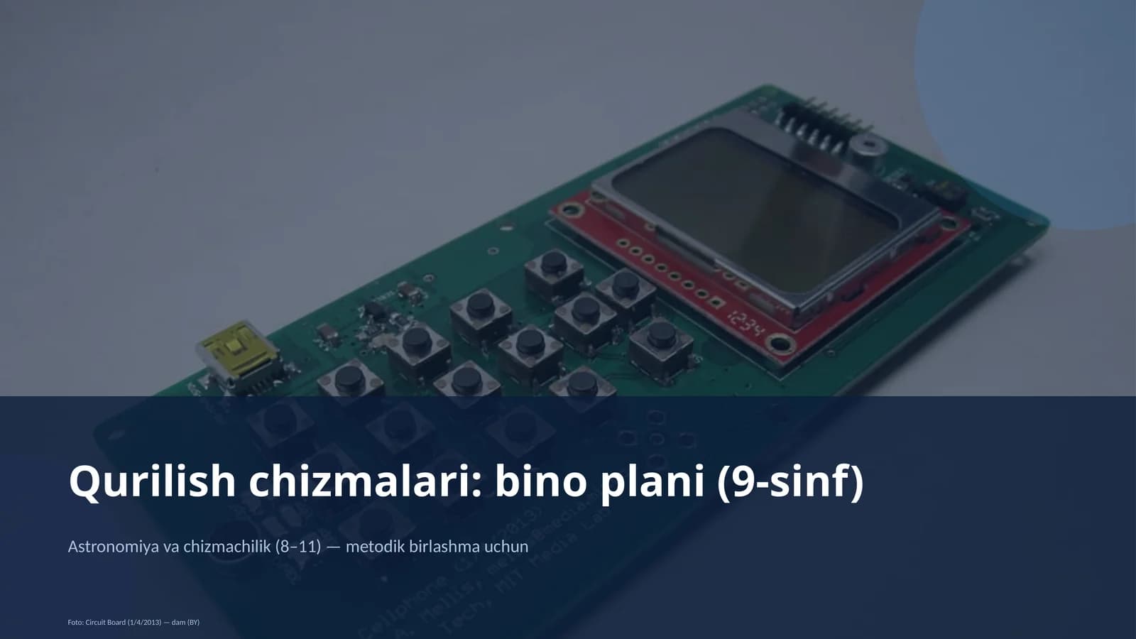 Bino plani (9-sinf)