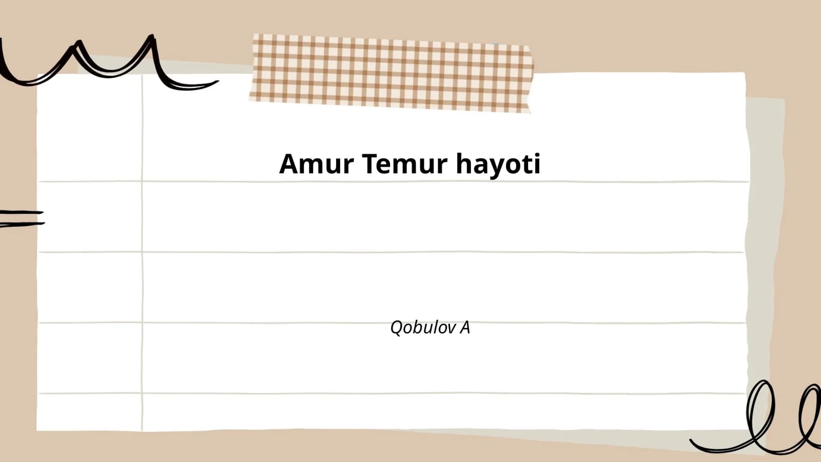 Amir Temur hayoti
