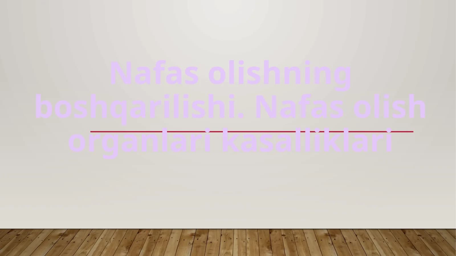 Nafas olishning boshqarilishi,nafas olish organlari
