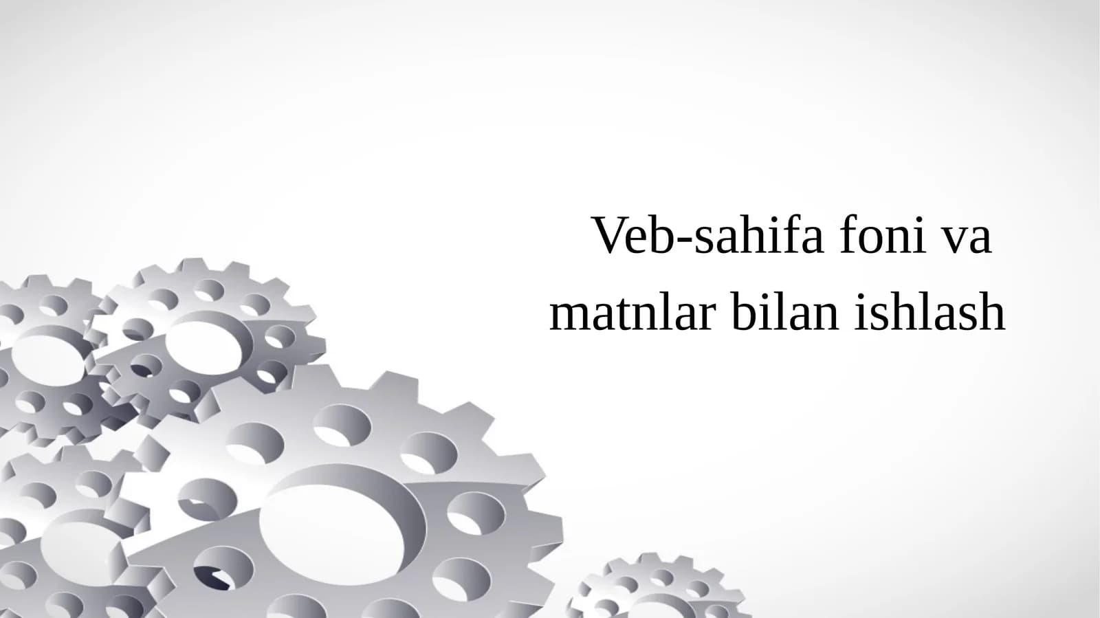 "Veb-sahifaga ro'yxat va rasmlar joylashtirish"