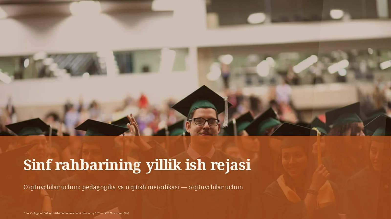 Sinf rahbarining yillik ish rejasi