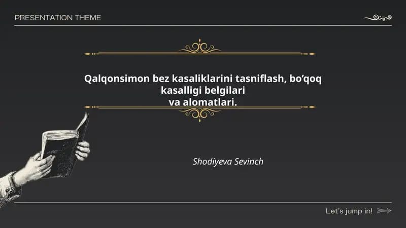 Qalqonsimon bez kasaliklarini tasniflash, bo’qoq kasalligi belgilariva alomatlari
