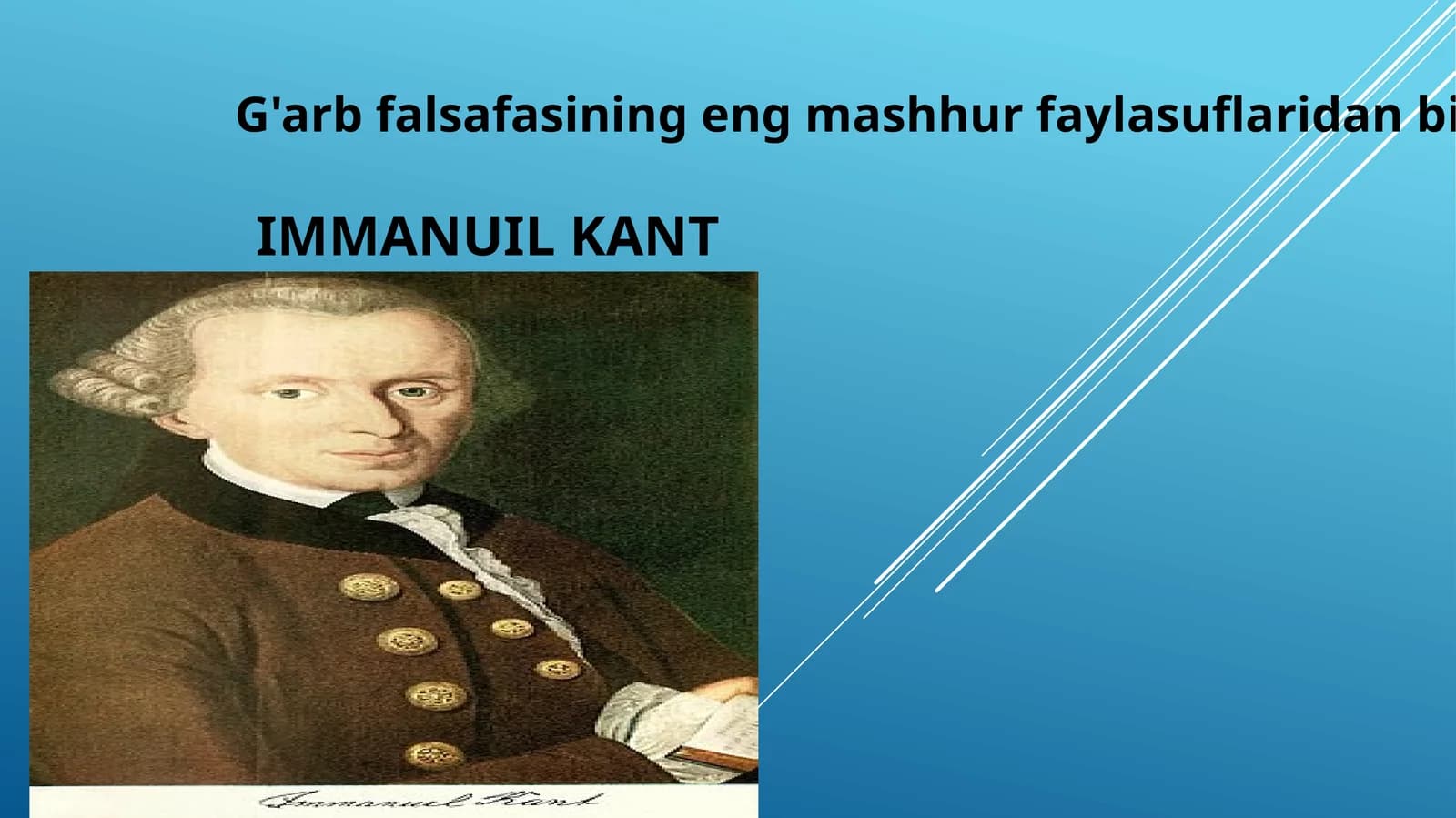 Immanuil Kant