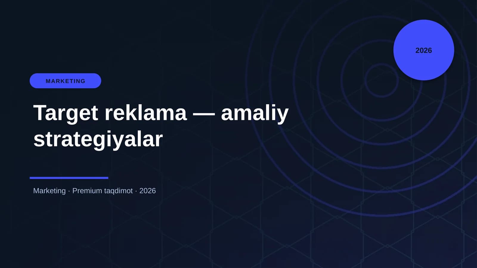 Target reklama — amaliy strategiyalar