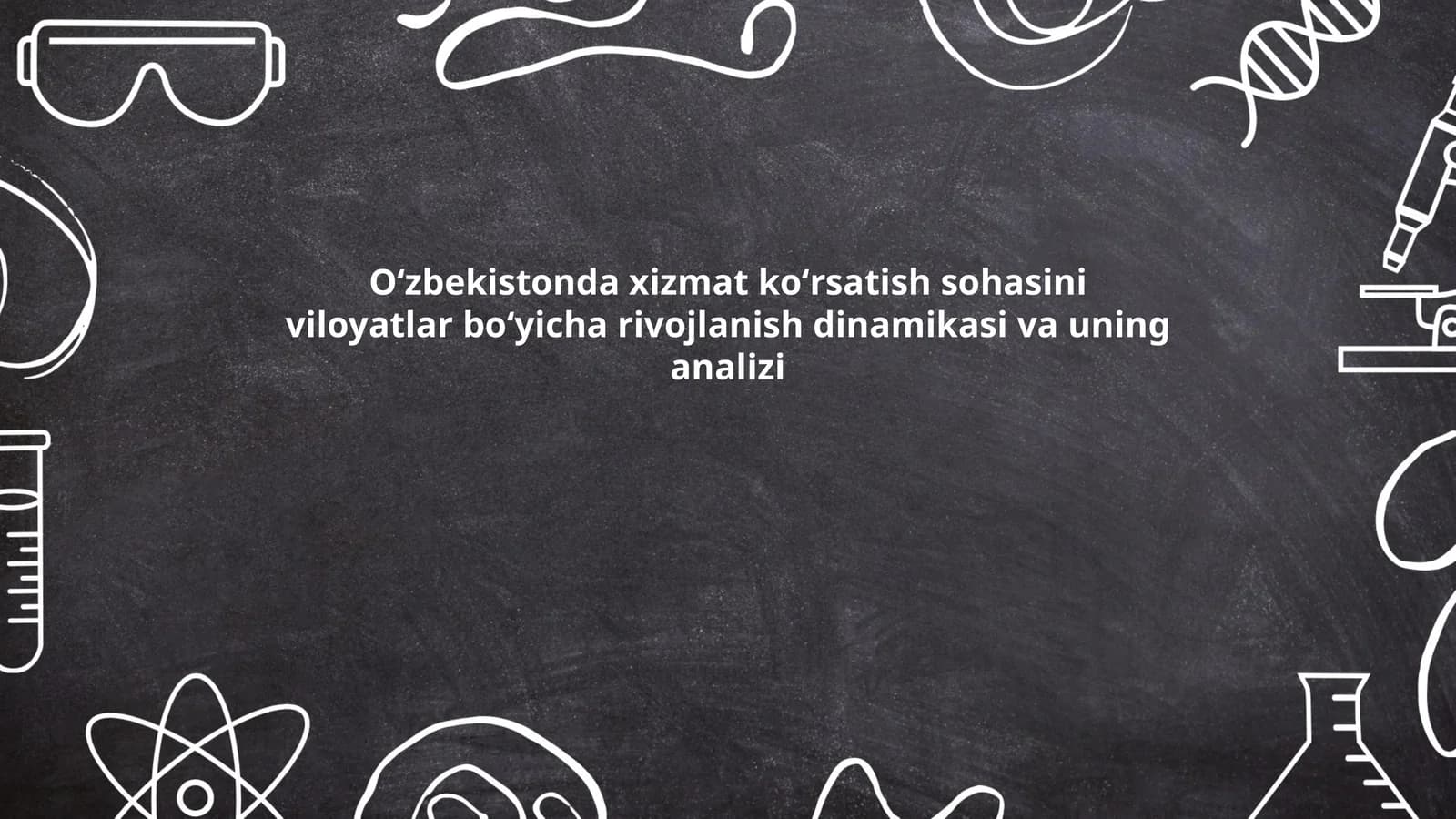 Oʻzbekistonda xizmat koʻrsatish sohasini viloyatlar boʻyicha rivojlanish dinamikasi va uning analizi