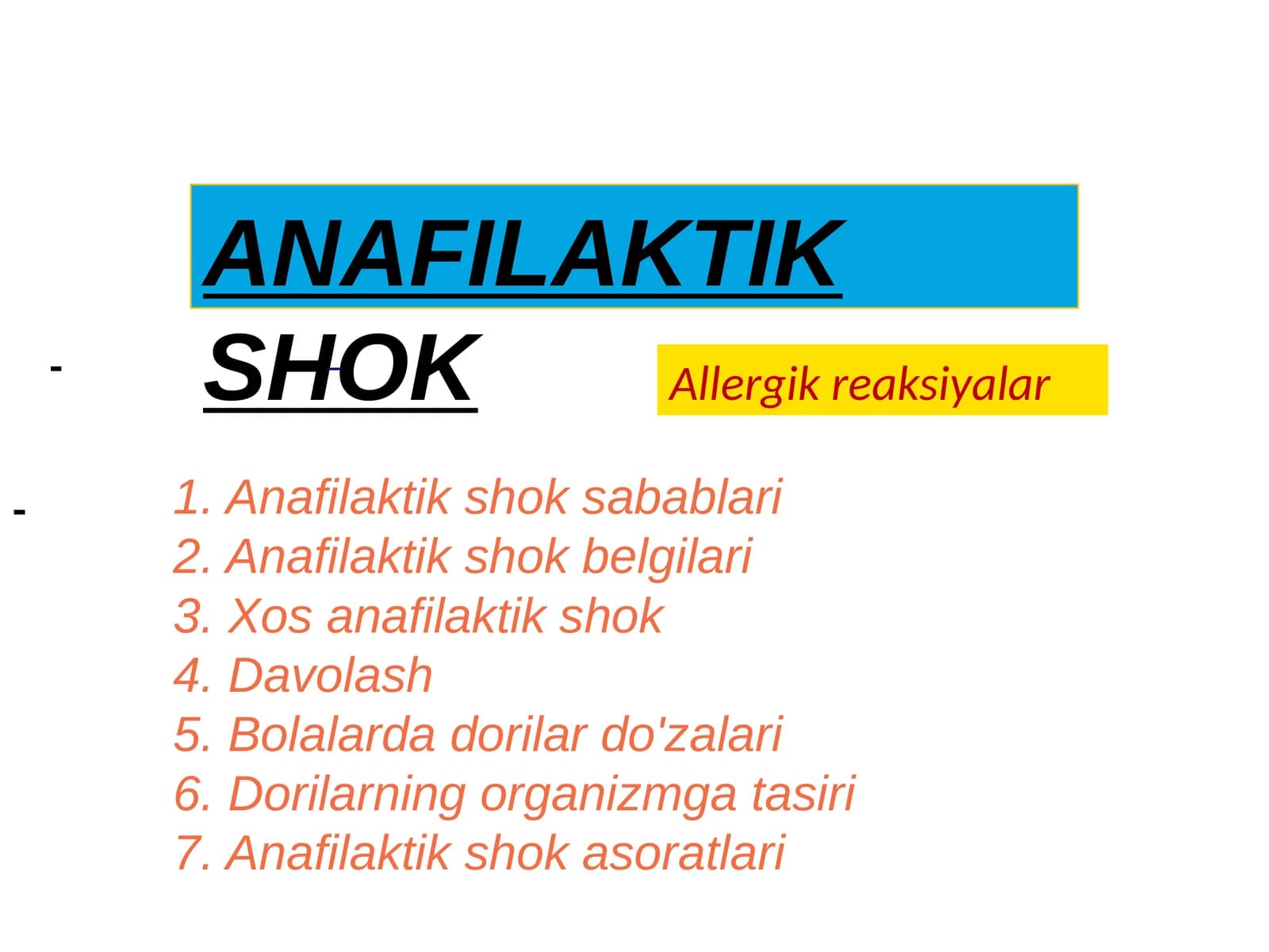 ANAFILAKTIK SHOK