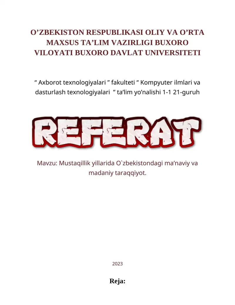 Axborot texnologiyalari