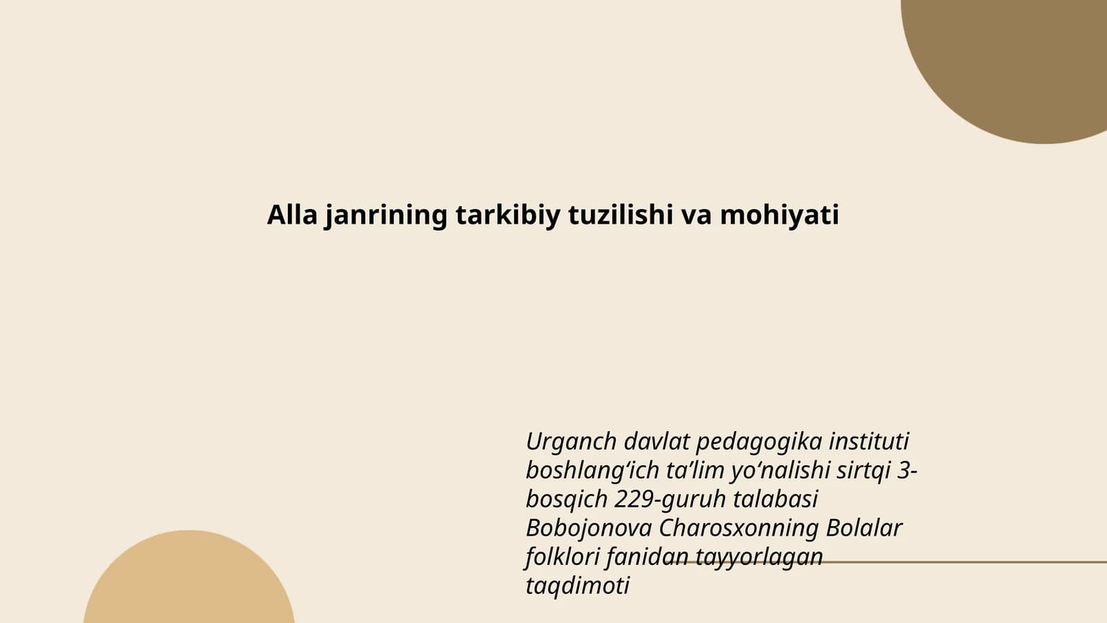 Bolalar folklori taqdimoti