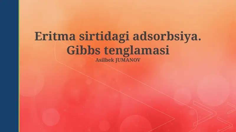Eritrotsitlar yuzasida adsorbsiya