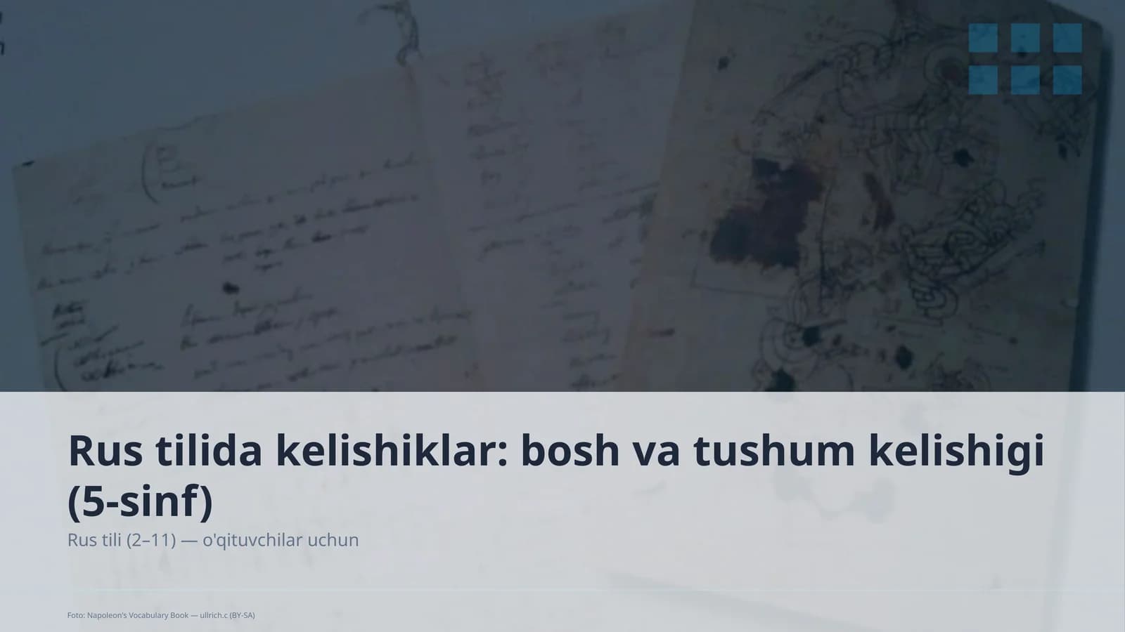 Rus tilida kelishiklar: bosh va tushum kelishigi (5-sinf)