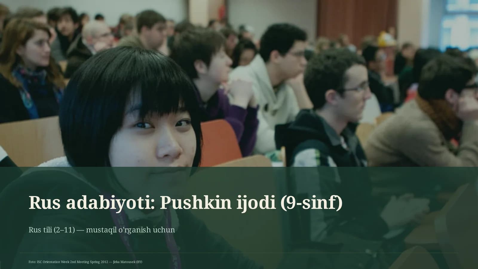 Rus adabiyoti: Pushkin ijodi (9-sinf)