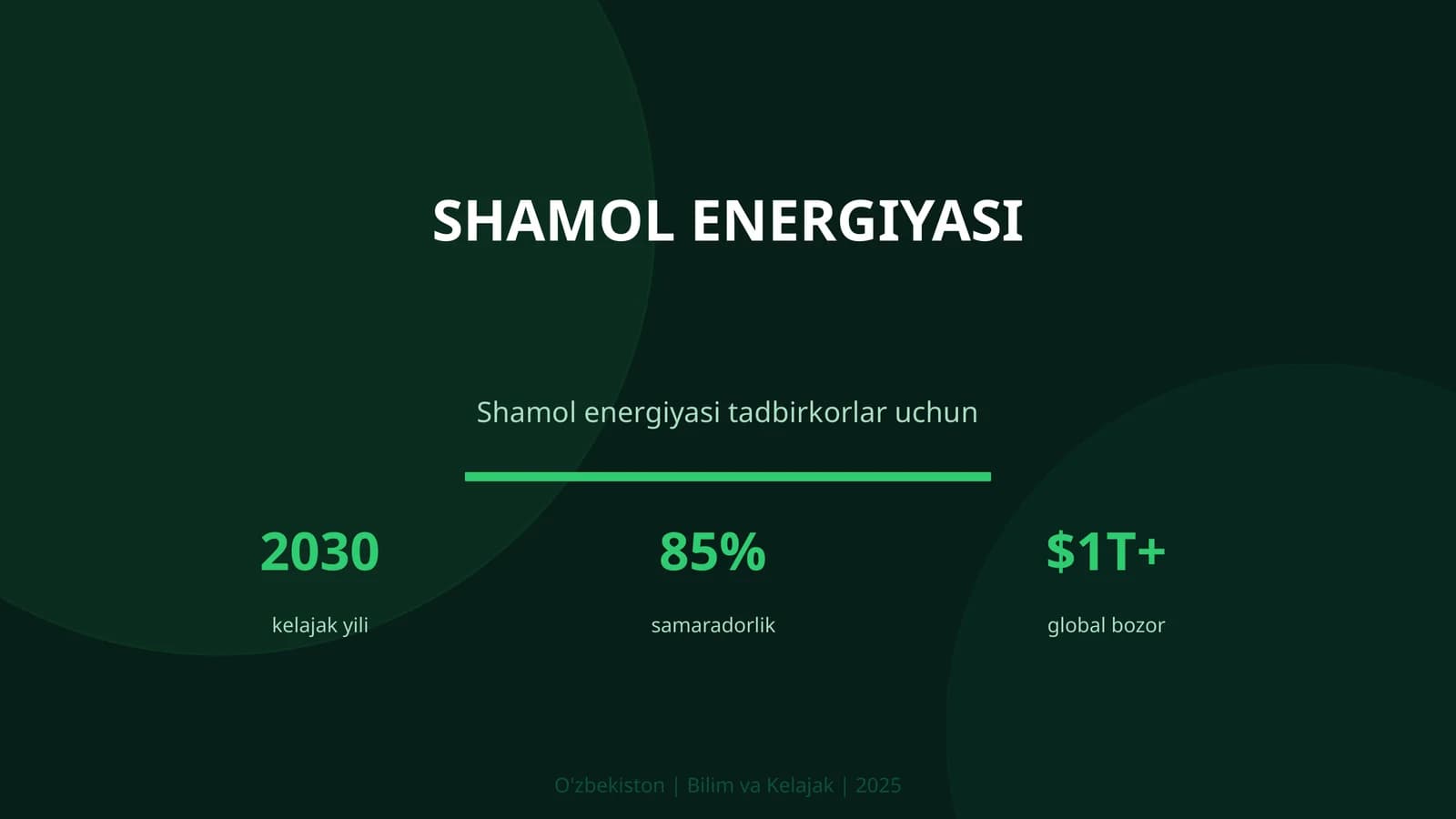SHAMOL ENERGIYASI