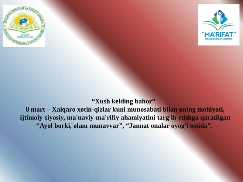 Xush kelding bahor