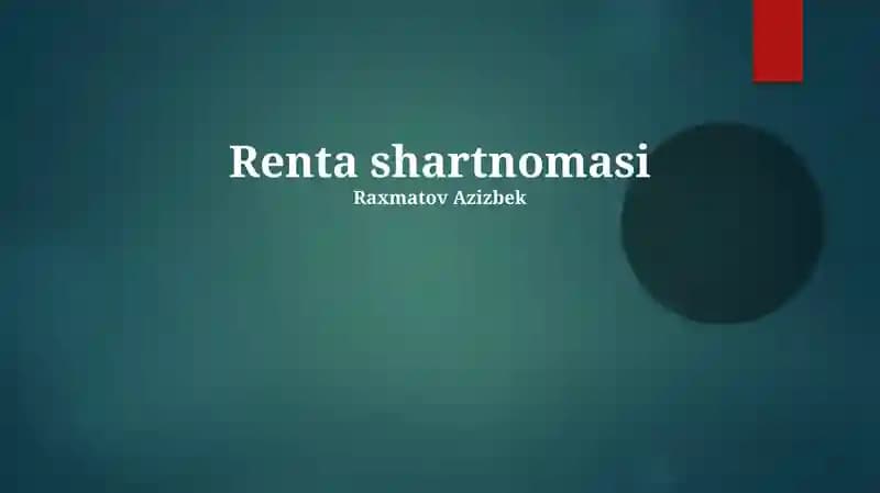 Ijara shartnomasi